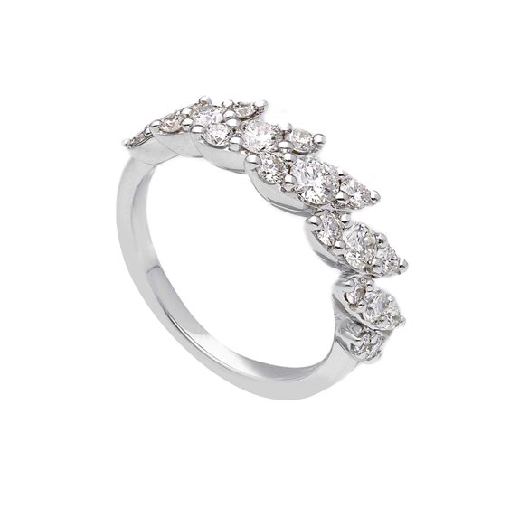 Ring Babila Milano Woman in White Gold Diamante 0.96 Ct 287418BB - 287418BB